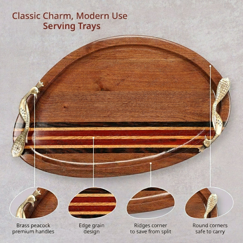 Mariner's Craft Wooden Serving Tray
