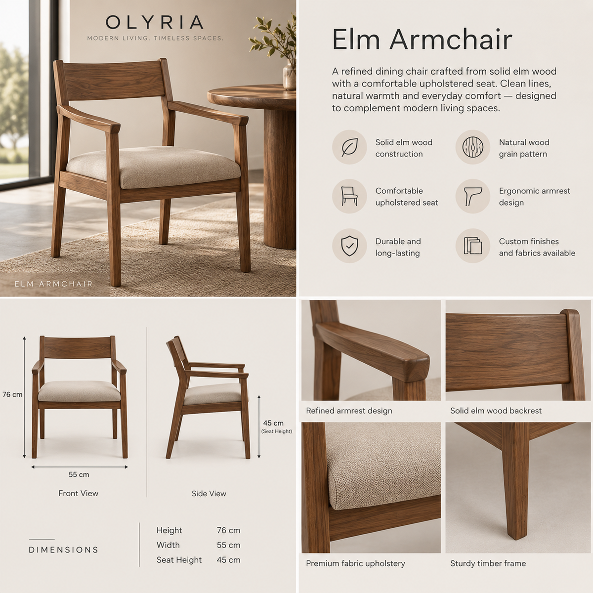 Elara Elm Armchair