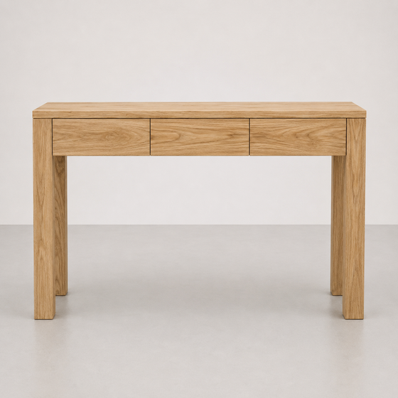 Elvara Elm Console - Refined Simplicity in Solid Wood