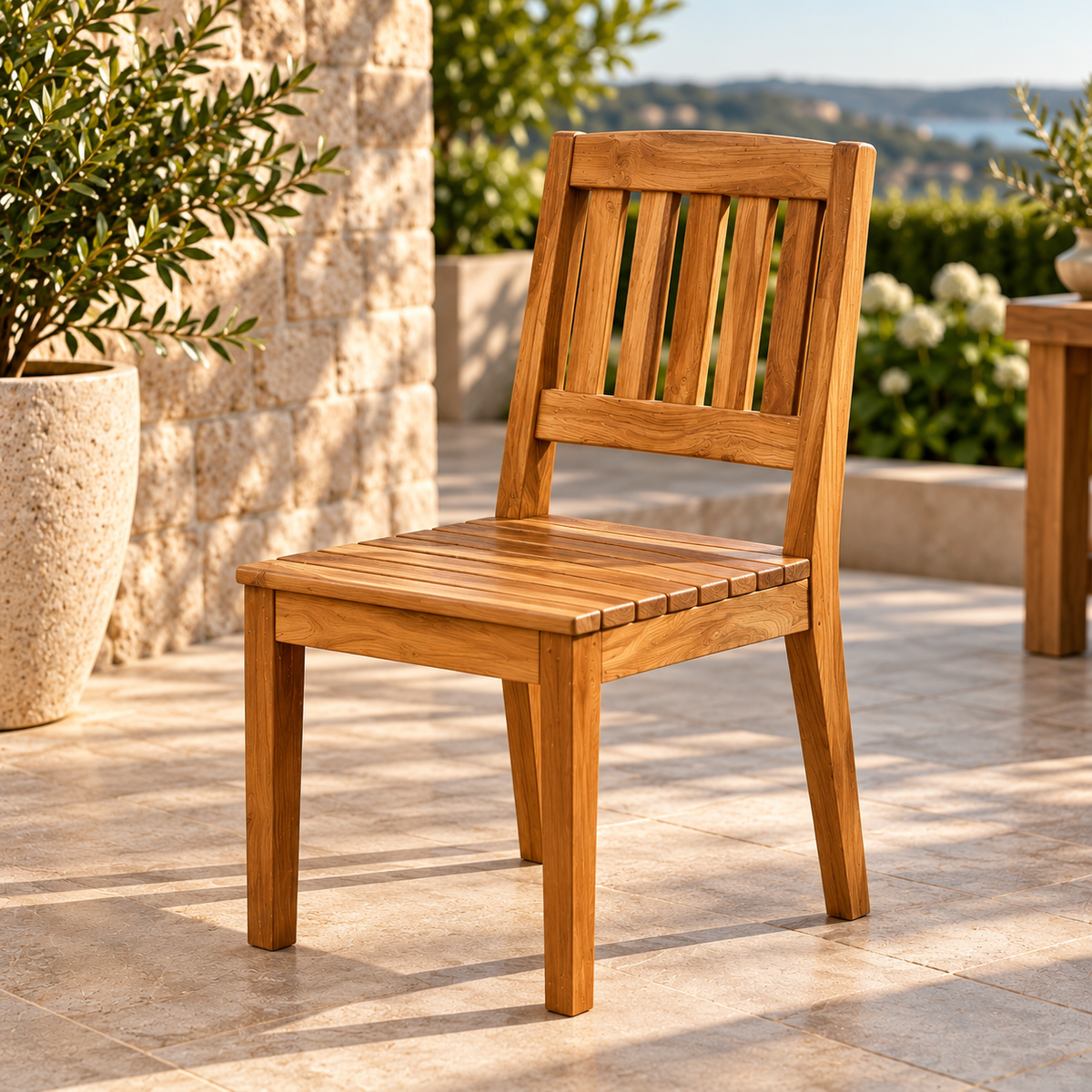 Solara Classic Solid Teak Outdoor Dining Chair