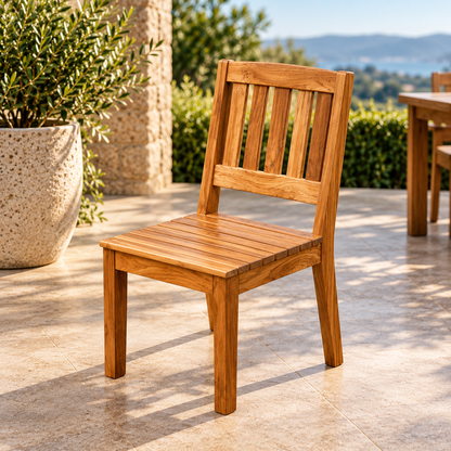 Solara Classic Solid Teak Outdoor Dining Chair