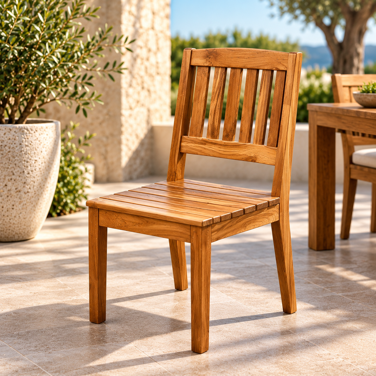 Solara Classic Solid Teak Outdoor Dining Chair