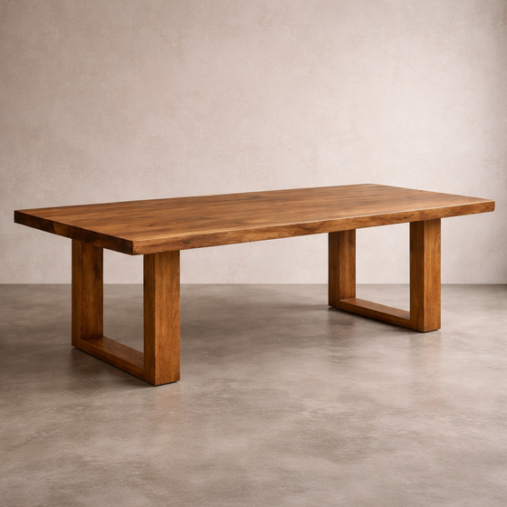 Arboreal Slab American Oak Wood Dining Table