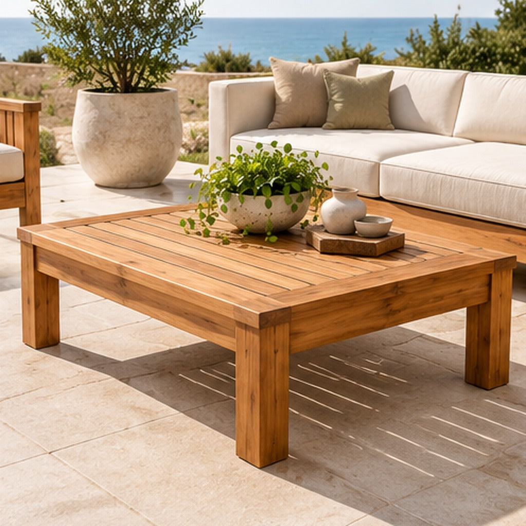Solara Classic Solid Teak Outdoor Coffee Table